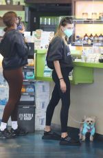 HAILEY BIEBER Out with Her Dog in Los Angeles 03/05/2021