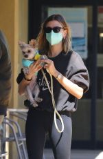 HAILEY BIEBER Out with Her Dog in Los Angeles 03/05/2021