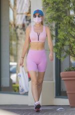 HAYLEY HASSELHOFF in tights Out in Calabasas 03/29/2021