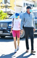 HAYLEY ROBERTS and David Hasselhoff at Le Pain Quotidien in Calabasas 03/20/2021