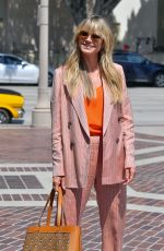 HEIDI KLUM Arrives at America’s Got Talent in Pasadena 03/30/2021