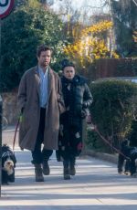 HELENA BONHAM CARTER abd Rye Dag Holmboe Out with Their Dogs in London 03/22/2021
