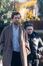 HELENA BONHAM CARTER abd Rye Dag Holmboe Out with Their Dogs in London 03/22/2021