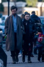 HELENA BONHAM CARTER abd Rye Dag Holmboe Out with Their Dogs in London 03/22/2021