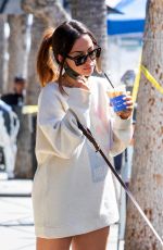 INANNA SARKIS Out with Her Dog in Studio City 02/28/2021