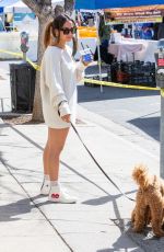 INANNA SARKIS Out with Her Dog in Studio City 02/28/2021