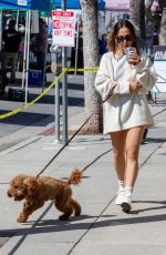 INANNA SARKIS Out with Her Dog in Studio City 02/28/2021