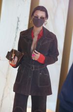 IRINA SHAYK and GIGI and BELLA HADID Leaves Versace Fitting at 2021 Milan Fashion Week 02/28/2021