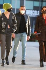 IRINA SHAYK and GIGI and BELLA HADID Leaves Versace Fitting at 2021 Milan Fashion Week 02/28/2021