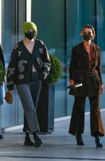 IRINA SHAYK and GIGI and BELLA HADID Leaves Versace Fitting at 2021 Milan Fashion Week 02/28/2021