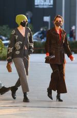 IRINA SHAYK and GIGI and BELLA HADID Leaves Versace Fitting at 2021 Milan Fashion Week 02/28/2021