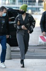 IRINA SHAYK and GIGI and BELLA HADID Leaves Versace Fitting at 2021 Milan Fashion Week 02/28/2021