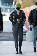 IRINA SHAYK and GIGI and BELLA HADID Leaves Versace Fitting at 2021 Milan Fashion Week 02/28/2021