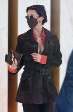 IRINA SHAYK and GIGI and BELLA HADID Leaves Versace Fitting at 2021 Milan Fashion Week 02/28/2021