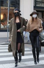 IRINA SHAYK Out and About in Milan 03/01/2021