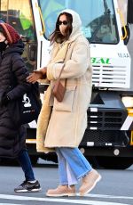 IRINA SHAYK Out and About in New York 03/15/2021 