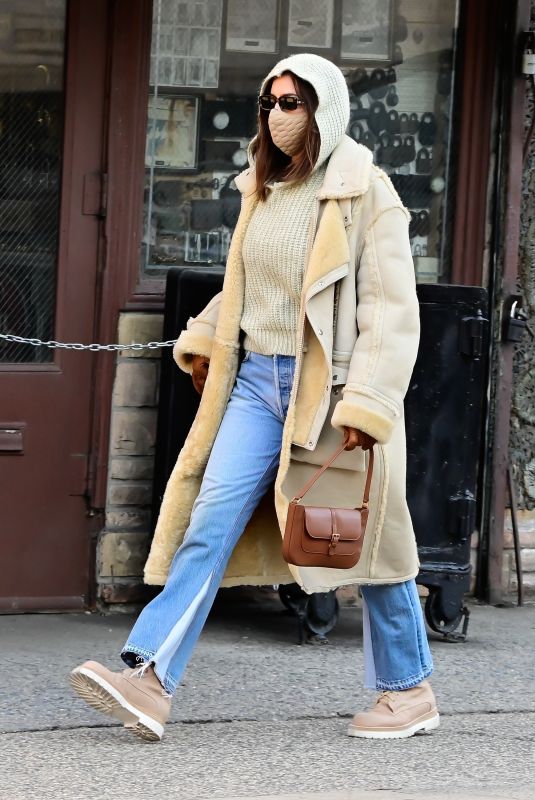 IRINA SHAYK Out and About in New York 03/15/2021 