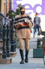 IRINA SHAYK Out for Coffee in New York 03/21/2021