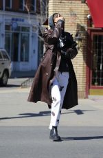 IRINA SHAYK Out in New York 03/08/2021