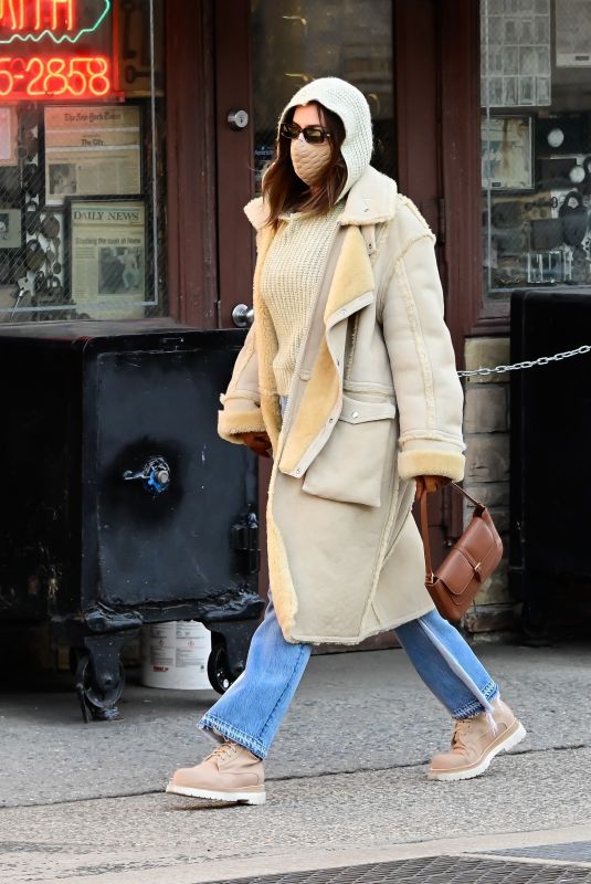 IRINA SHAYK Out in New York 03/15/2021