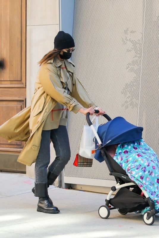 IRINA SHAYK Out in New York 03/19/2021
