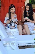 IVA KOVACEVIC and NADJA COLAKOVIC at a Pool in Las Vegas 03/30/2021