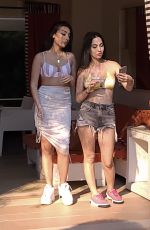IVA KOVACEVIC and NADJA COLAKOVIC at a Pool in Las Vegas 03/30/2021