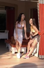 IVA KOVACEVIC and NADJA COLAKOVIC at a Pool in Las Vegas 03/30/2021