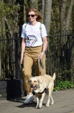JANE DANSON Out with Her Dog in Cheshire 03/31/2021