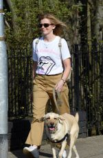 JANE DANSON Out with Her Dog in Cheshire 03/31/2021