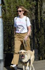 JANE DANSON Out with Her Dog in Cheshire 03/31/2021