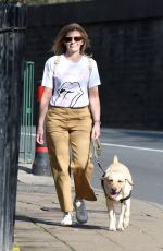 JANE DANSON Out with Her Dog in Cheshire 03/31/2021