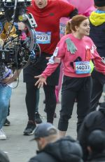 JANE LEVY on the Set of Zoey