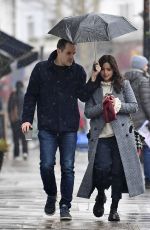 JENNA LOUISE COLEMAN Out with Her French Accent Coach Fabien Enjalric in London 03/07/2021