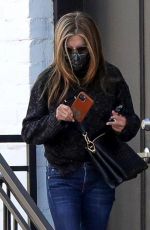 JENNIFER ANISTON Leaves a Hair Salon in Beverly Hills 03/15/2021