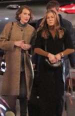 JENNIFER ANISTON on the Set of The Morning Show in Los Angeles 03/10/2021
