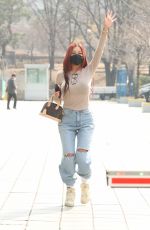 JESSI Arrives at SBS Radio Power FM in Seoul 03/18/2021