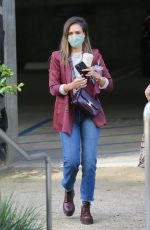 JESSICA ALBA Arrives at a Business Meeting in Santa Monica 03/23/2021