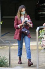 JESSICA ALBA Arrives at a Business Meeting in Santa Monica 03/23/2021