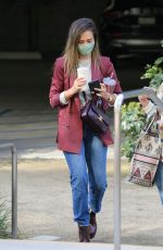 JESSICA ALBA Arrives at a Business Meeting in Santa Monica 03/23/2021