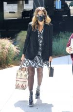 JESSICA ALBA Arrives at Her Office in Los Angeles 03/31/2021