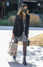 JESSICA ALBA Arrives at Her Office in Los Angeles 03/31/2021