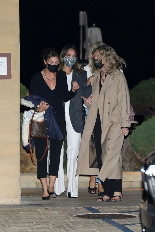 JESSICA ALBA Out for Dinner at Nobu in Malibu 03/29/2021
