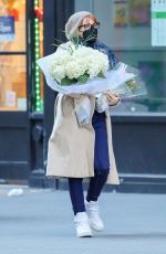 JESSICA CHASTAIN Out Buying Flowers in New York 03/14/22021
