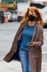 JESSICA CHASTAIN Out on Her 44th Birthday in New York 03/24/2021