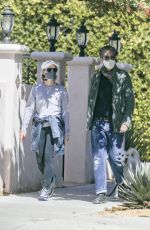 JODIE FOSTER and Alexandra Hedison Out with Their Dog in Santa Monica 03/23/2021