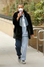 JORDAN ALEXANDER on the set of Gossip Girl in New York 03/16/2921