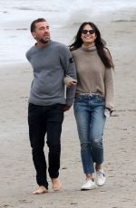 JORDANA BREWSTER and Mason Morfit Out at a Beach in Santa Monica 03/09/2021
