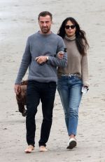 JORDANA BREWSTER and Mason Morfit Out at a Beach in Santa Monica 03/09/2021