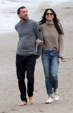 JORDANA BREWSTER and Mason Morfit Out at a Beach in Santa Monica 03/09/2021